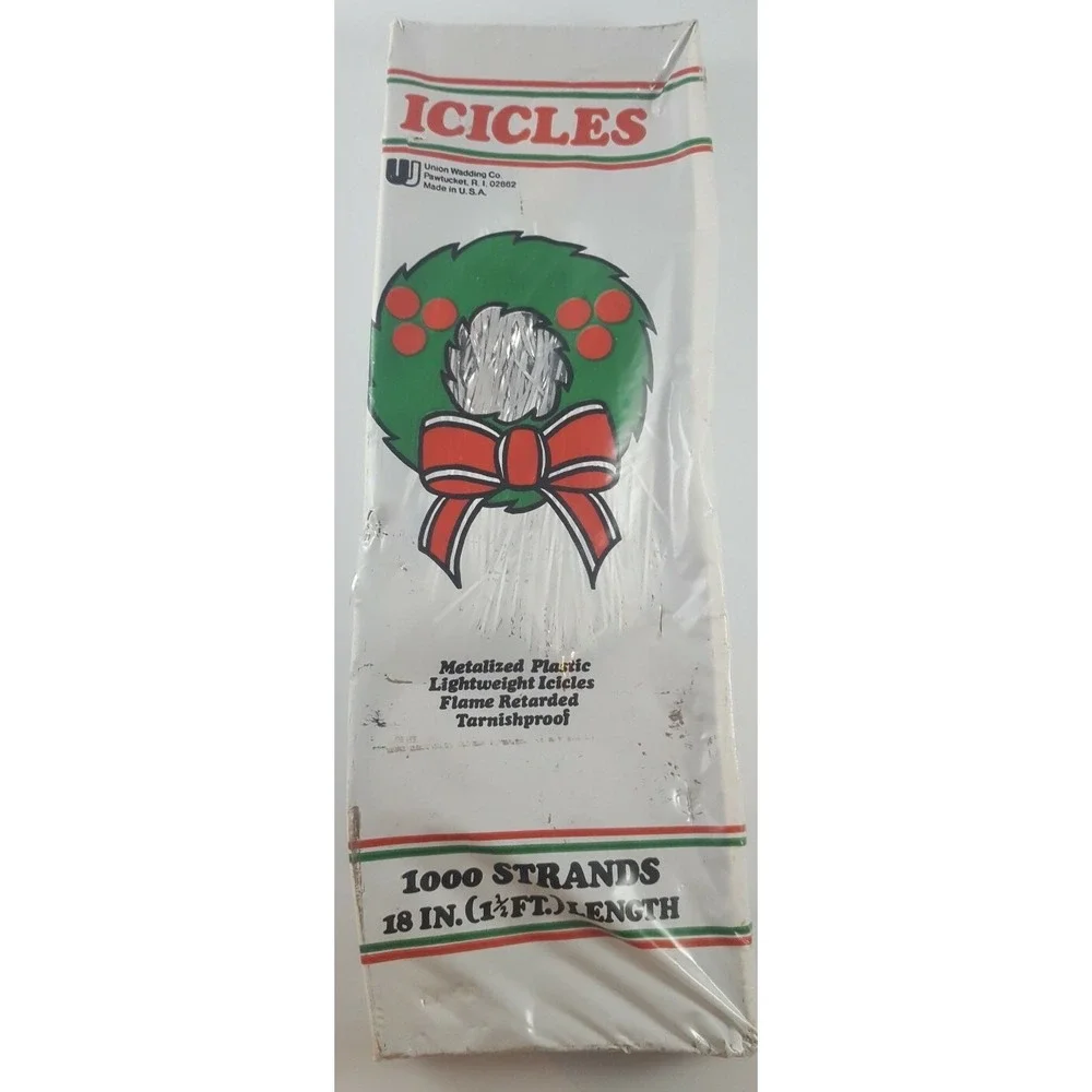 Vintage‎ Xmas Decor Union Wadding ICICLES 18